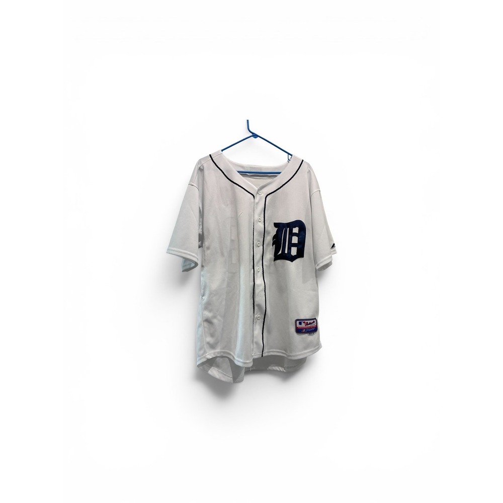 Majestic Detroit Tigers Prince Fielder 28 Jersey Mens 50 White Authentic MLB